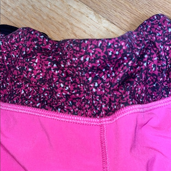 Lululemon Athletica Speedy Pink Athletic Shorts with Curved Hem - Picture 3 of 7